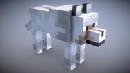 A 3D rendition of a wild wolf (Image via sketchfab)